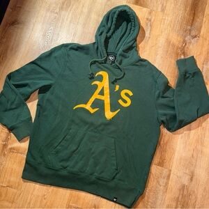 Atlanta Braves Hoodie sz. 2XL MLB Baseball ‘47 Brand Green UEC Hoodie Thic Cotto